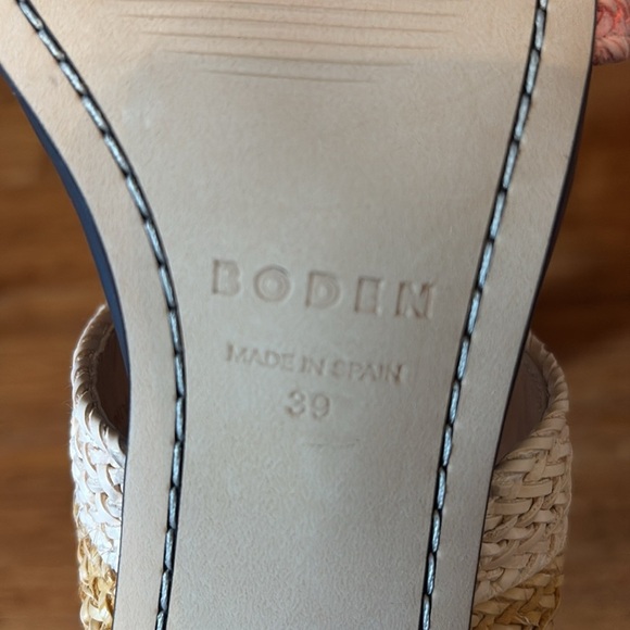 Boden women’s size 39 (8.5) Colorful Strappy Women's chunky heel Sandals - Picture 6 of 7